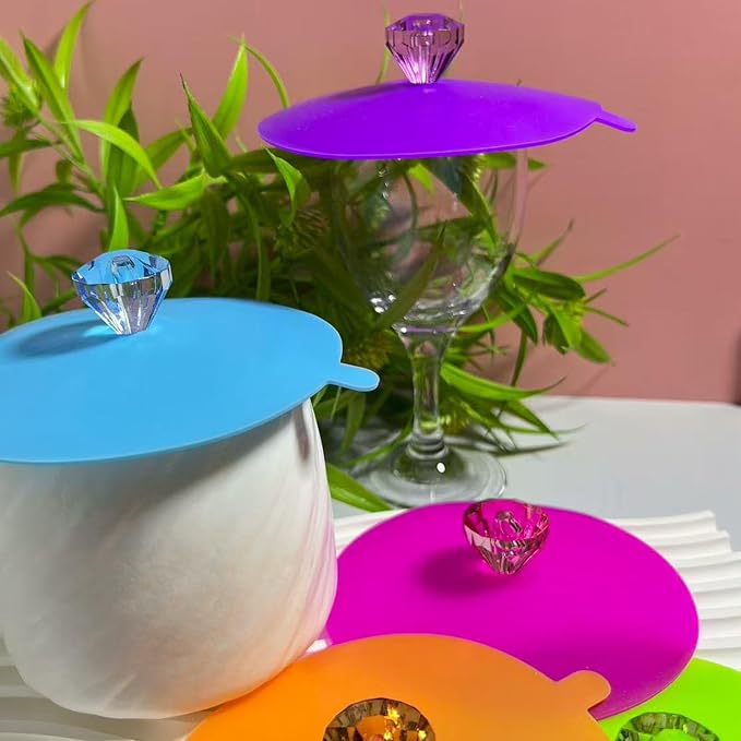 flower Silicone Cup Covers, Flexible Mug Covers, Tea Pots, Hot Cup Lids - Image 8