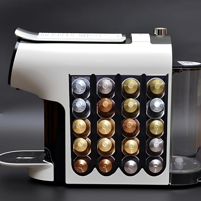 Coffee Pod Holder for Small Coffee Capsules, Holds 20 Pods, Wall Mounted by 3dzeapoai