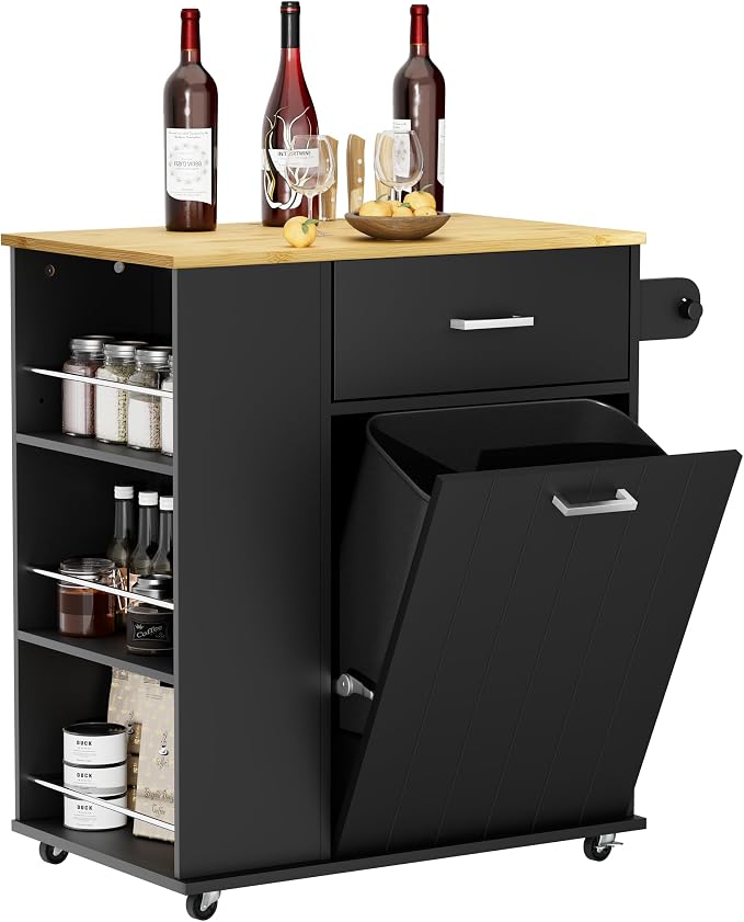 HQZX Rolling Kitchen Island - Image 9