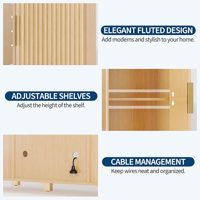 Garvee 53" Fluted Coffee Bar - Image 6