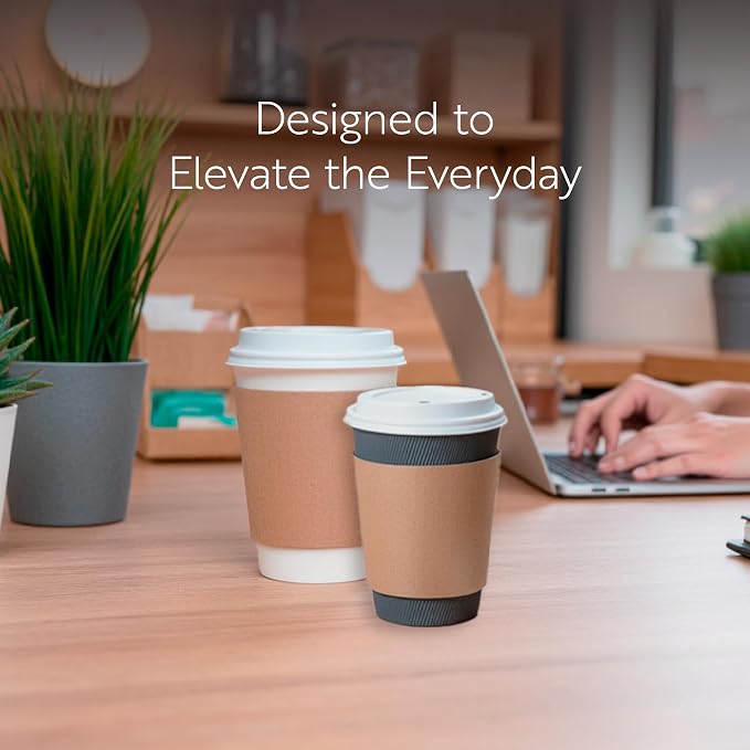 Restaurantware SLEEVES ONLY: Restpresso 5.1 x 2.8 Inch Coffee Cup Sleeves 50 - Image 7