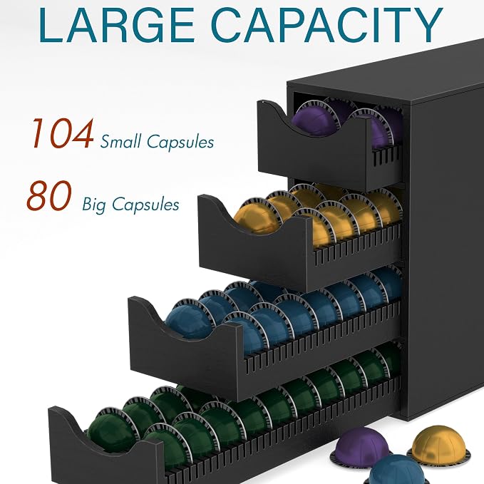 Suli Coffee Pod Holder, Coffee Capsule Storage Organizer, Save Space Coffee Pod - Image 5