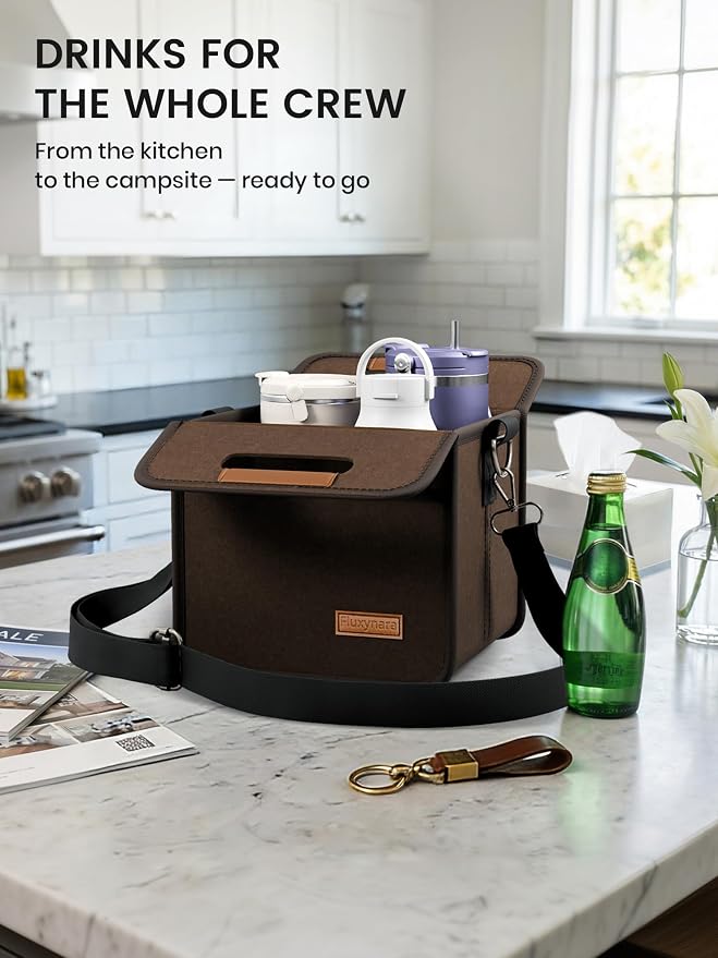 Fluxynara 4-Cup Reusable Felt Drink Carrier - Image 7