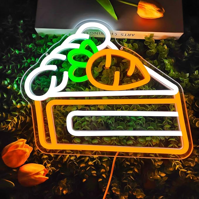 Carrot Cake Neon Sign for Wall Decor Easter Led Sign Carrot Neon Light Easter - Image 2