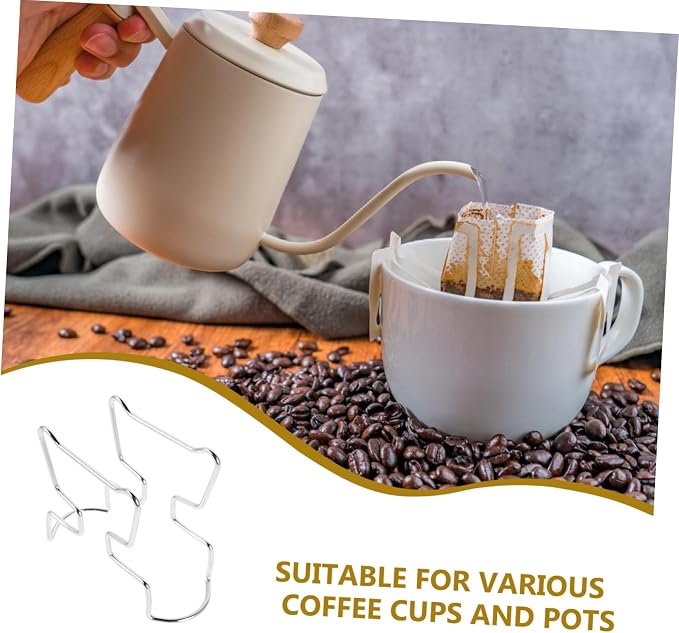 Stainless Steel Coffee Dripper Stand Portable and Stable Filter Holder - Image 3