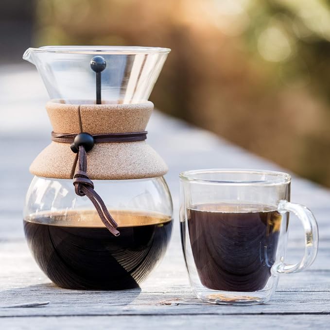 Bodum 17oz Pour Over Coffee Maker, High-Heat Borosilicate Glass - Image 6