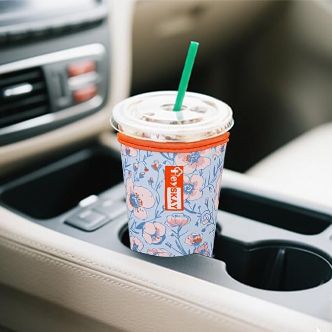 HEYSKAY Insulated Coffee Cup Sleeves Reusable Neoprene Iced Coffee Sleeve - Image 6
