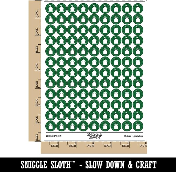 Coffee Grinder Solid 200+ Round Stickers - Image 2