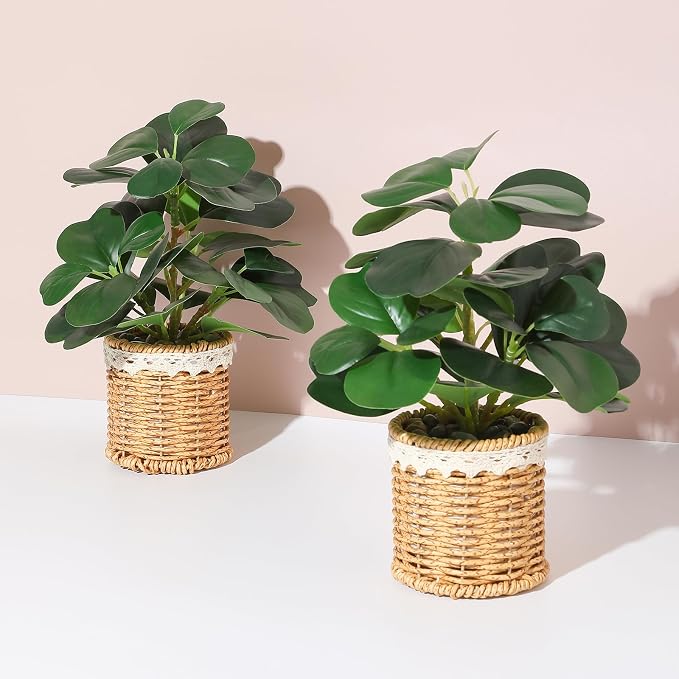 Nubry 2 Pack Fake Plants Artificial Potted Plants - Image 7
