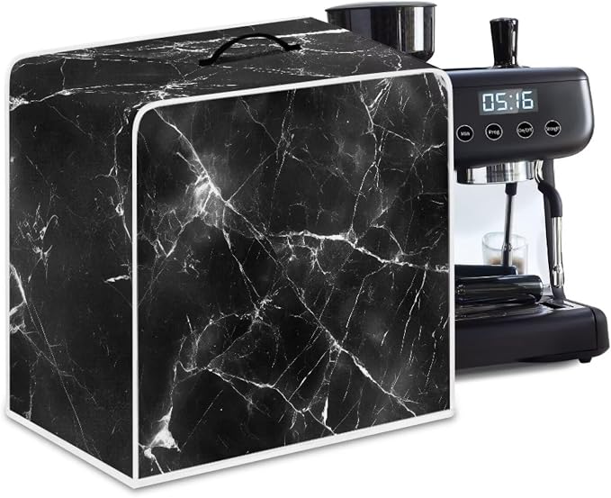 Marble Coffee Maker Cover Dust Proof Appliance Cover Machine Washable Stand by Unknown