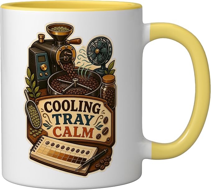 Cooling Tray Calm Coffee Roasting Ceramic Mug - Image 2