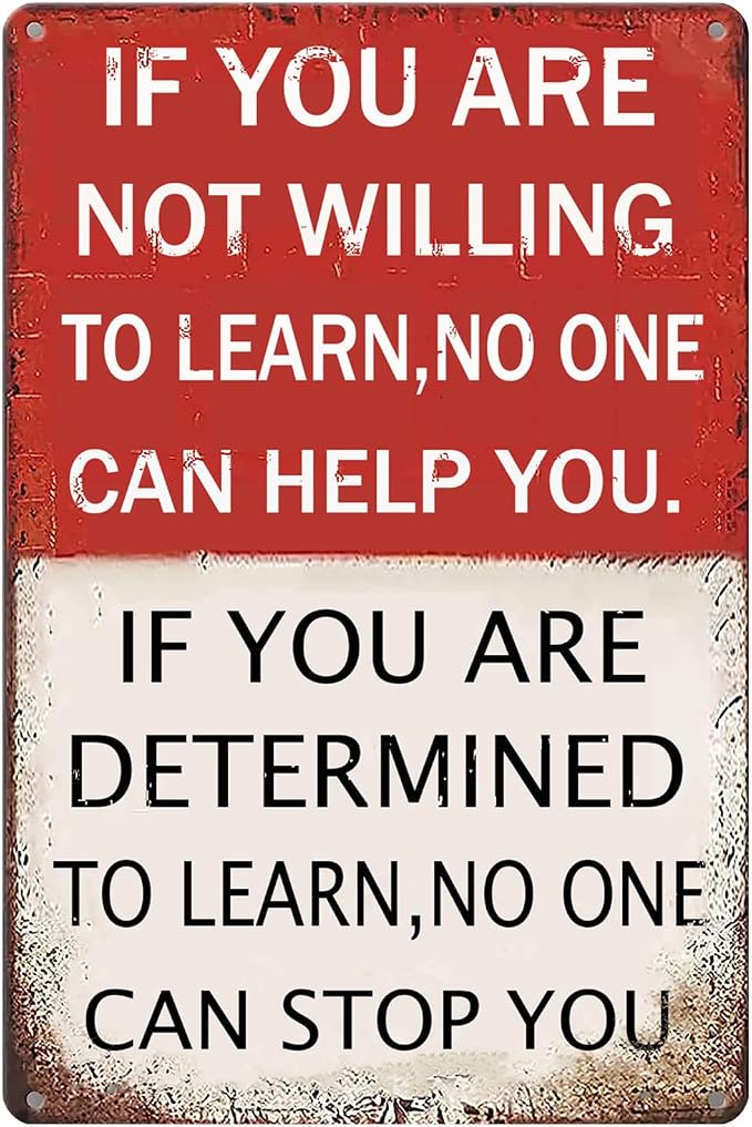Workplace Decor Metal Sign Motivational Inspirational Wall Art If You Are Not by Unknown