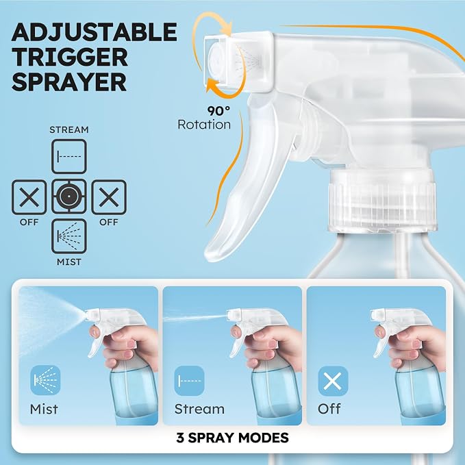 Tecohouse 2 Pack 360° Glass Spray Bottles - Image 3