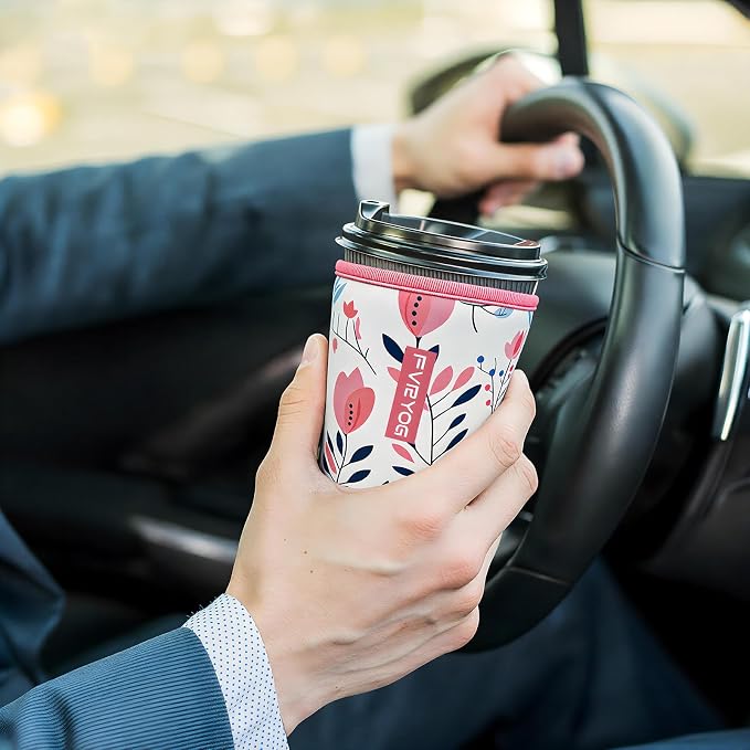 Reusable Insulated Neoprene Iced Coffee Sleeves - Image 2