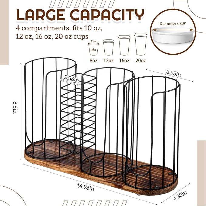 Geelin 18oz Adjustable Coffee Cup Dispenser - Image 2