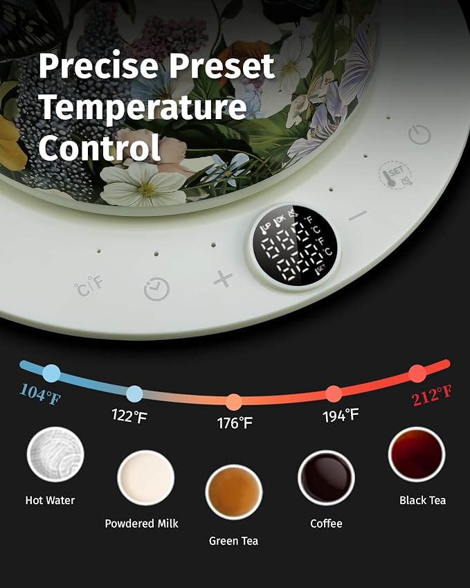 INFOOD 0.8L Gooseneck Electric Kettle, Precise Temperature Control - Image 4