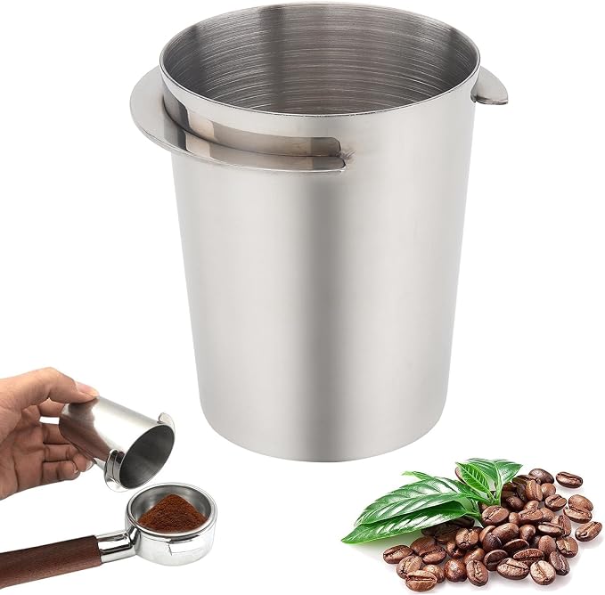 Coffee Dosing Cup 58mm, Stainless Steel Espresso Coffee Dosing Cup Espresso by TQEONKL