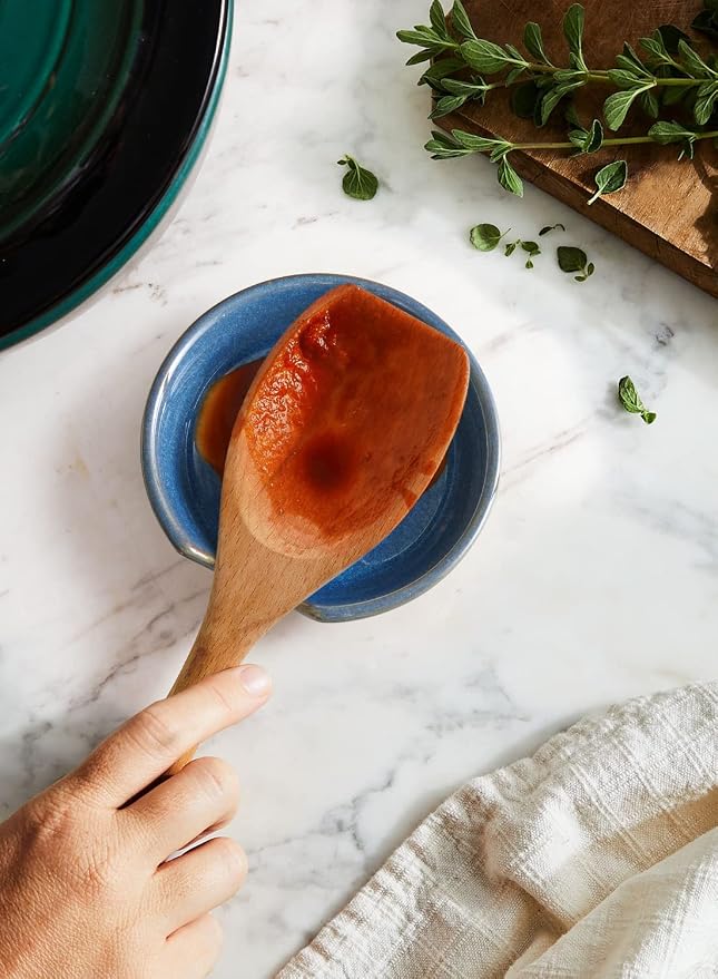 LE TAUCI Ceramic Spoon Rest for kitchen, 4.8 Inches Spoon Holder for Stove Top - Image 5