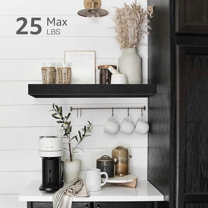 QEEIG Floating Shelves for Wall Bathroom Shelf Bedroom Kitchen Living Room - Image 2