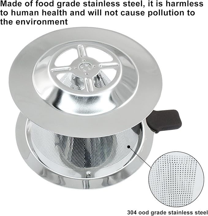 Waziaqoc Pour Over Coffee Dripper, Reusable Paperless Coffee Filter - Image 5