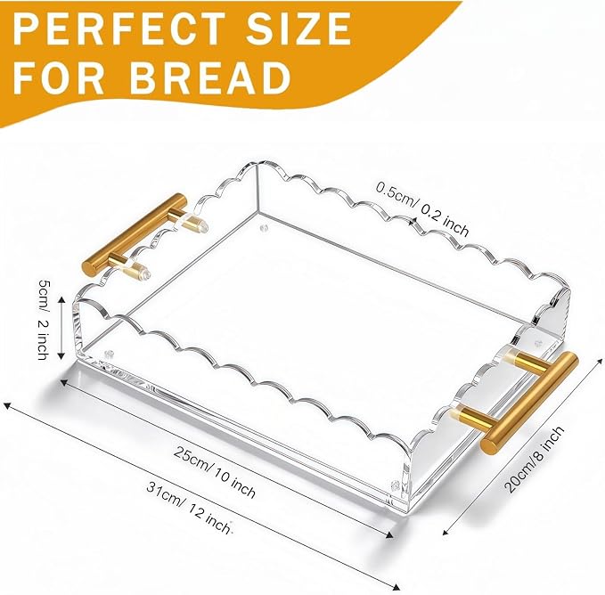 Acrylic Tray with Magnetic Mat | Customizable Photo & Art Display, Vanity - Image 2