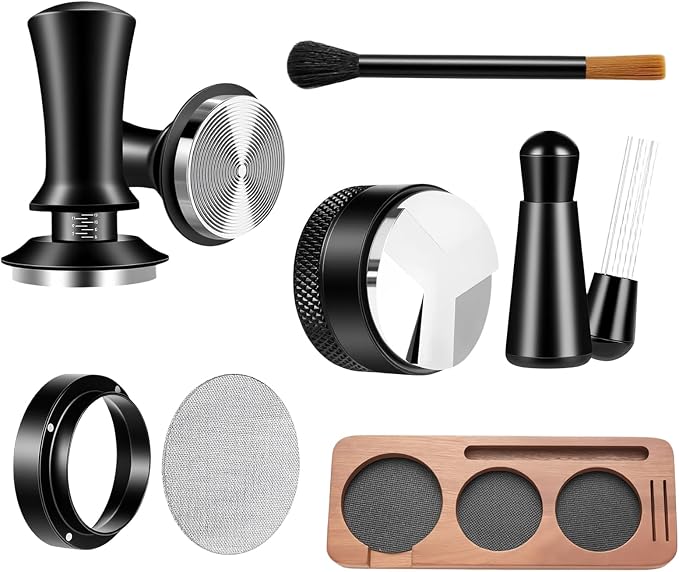 7 Pcs 51mm Espresso Tamper Tools Accessories Kit by Unknown