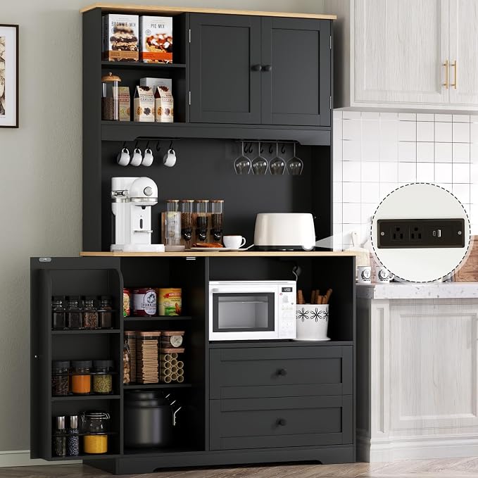 Gyfimoie 68" Tall Kitchen Pantry Storage Cabinet by Gyfimoie