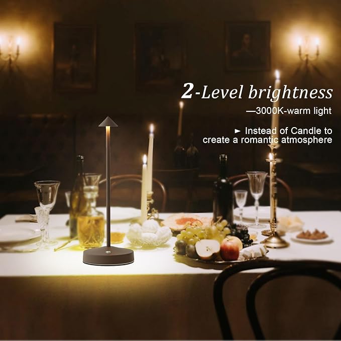 Rechargeable Cordless Table Lamps, Modern Battery Operated Table lamp, Portable - Image 4