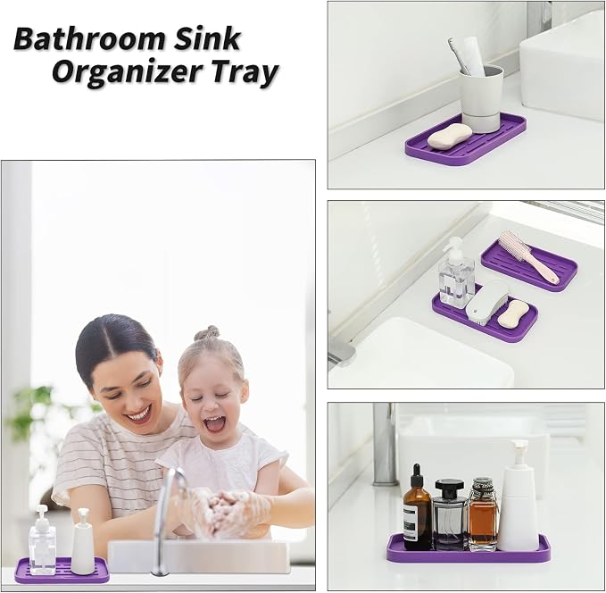MicoYang Silicone Kitchen Sink Organizer Tray - Image 4