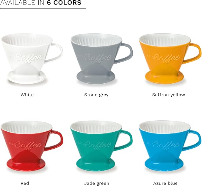 Creano XXL Porcelain Coffee Dripper Saffron - Image 8