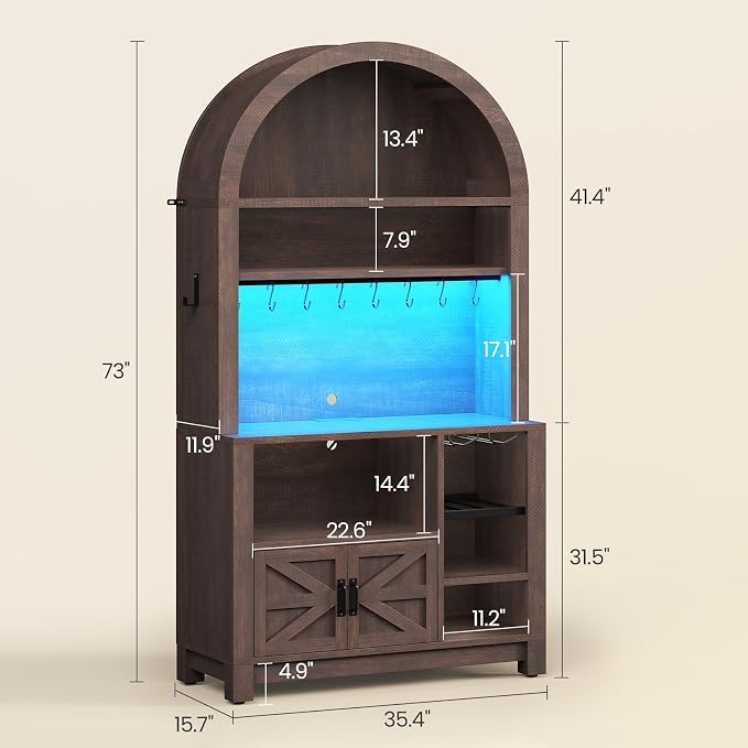 Itaar 73" Tall Arched Bakers Rack - Image 2