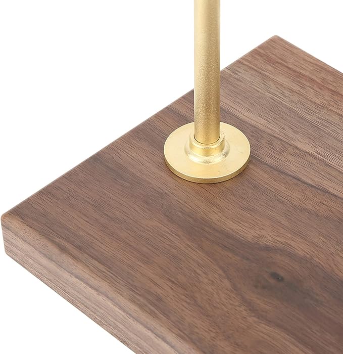 Pour Over Coffee Dripper Stand, Wooden Brass Coffee Filter Holder Drip Filter - Image 8