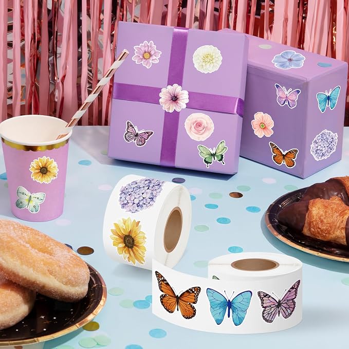 Haooryx Butterfly Flower Sticker Roll - Image 5