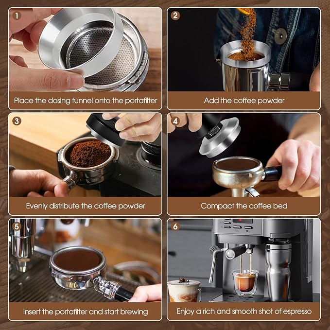 Reoszeank 58mm Espresso Accessories Kit, Espresso Distribution Tool, Spring - Image 5