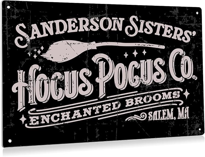 BEASTZHENG Retro Salem Wall Sign, Hocus Pocus Decor, Gift by BEASTZHENG