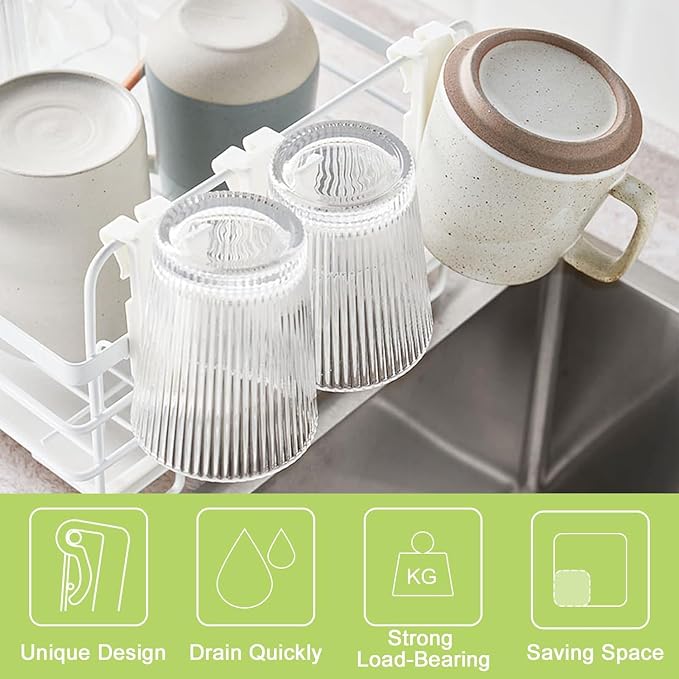Drying Hook for Dish Racks, Kitchen Cup Holder Snap Hook for Drying Cup - Image 7