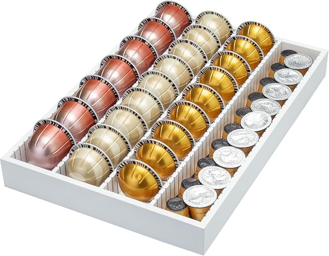 MinBoo Bamboo Coffee Pod Storage Holder Drawer Insert by MinBoo