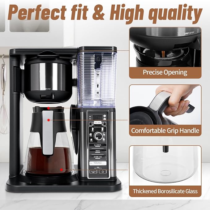 10 Cup Coffee Pot Replacement for Ninja Coffee Maker CM401 CM371 CP301 CM300 - Image 3