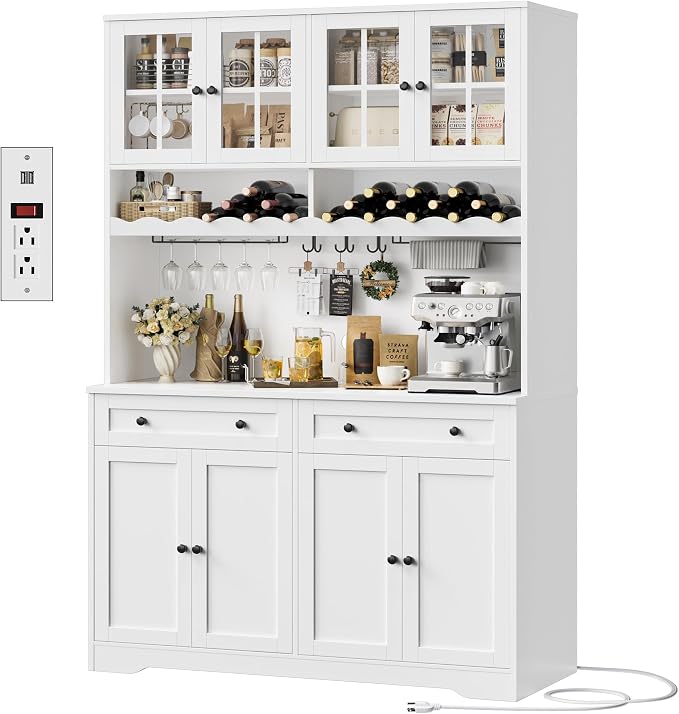 HOSTACK 75.4" Tall Kitchen Pantry Cabinet by HOSTACK