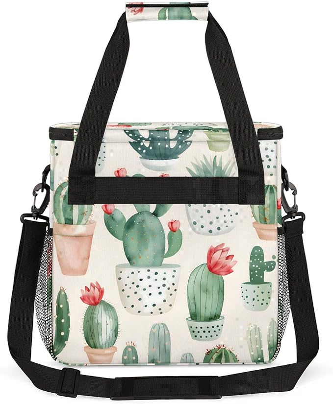 Cactus Coffee Maker Carring Bag, Large Insulated Storage Organizer Case Tote - Image 5
