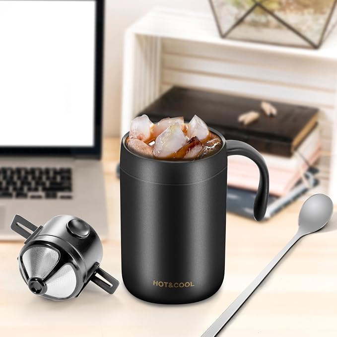 MACIFECI 16oz Camping Coffee Maker Pour Over Coffee Maker Camping Coffee Pot - Image 2