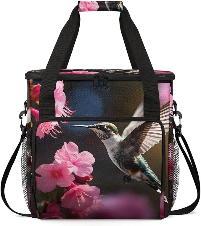 Hummingbirds And Flowers Coffee Maker Carring Bag, Large Insulated Storage by Home