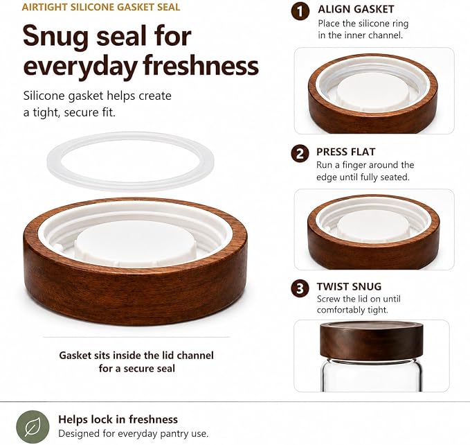 Wide Mouth Glass Storage Jars - Image 6