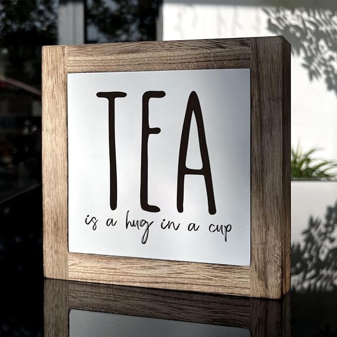Tea is A Hug in A Cup, Wooden Box Signs - Image 3