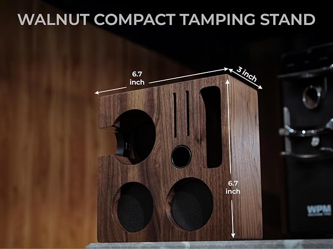 Walnut Espresso Tamping Station 54mm - Image 3
