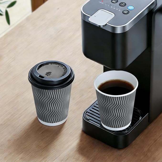 Lamosi 50 Pack 8 oz Disposable Coffee Cups - Image 5