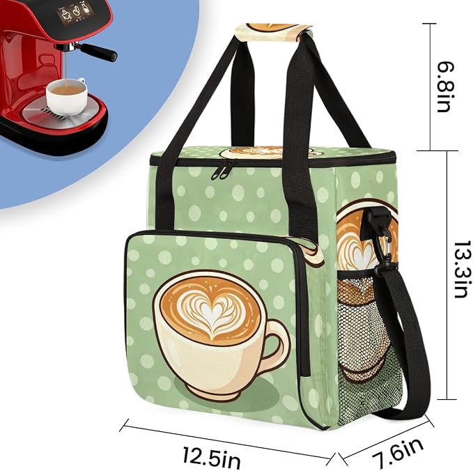 Coffee Maker Carrying Bag With Shoulder Strap Single Coffee Machine Bag Travel - Image 3