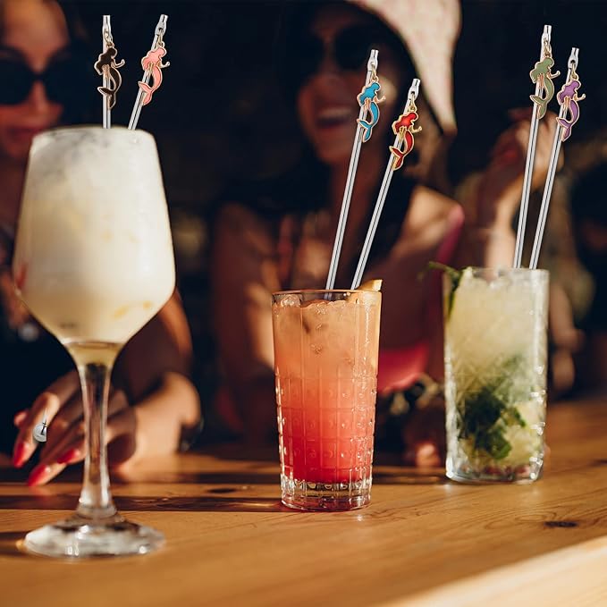 6 Pcs Cocktail Stirrers Swizzle Sticks Stainless Steel 7.5" Coffee Beverage - Image 6