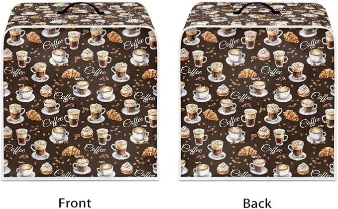Coffee Maker Covers With Top Handle Folding Coffee Machine Dust Covers - Image 2