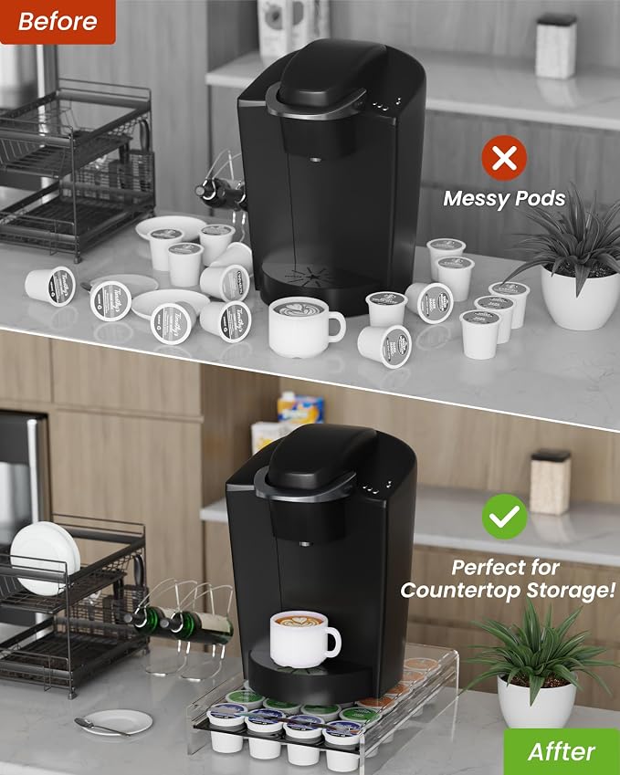 LifeMoreasy K Cup Holder, Coffee Pod Holder Drawer Capsule Display Storage - Image 5